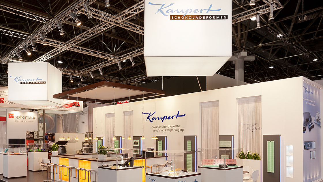 MA Messebau Referenzbild Umsetzung fertiger Messestand von Kaupert